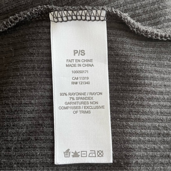 Dynamite Black Sleeveless Ribbed Knit Jersey Dress Size S - Picture 13 of 15